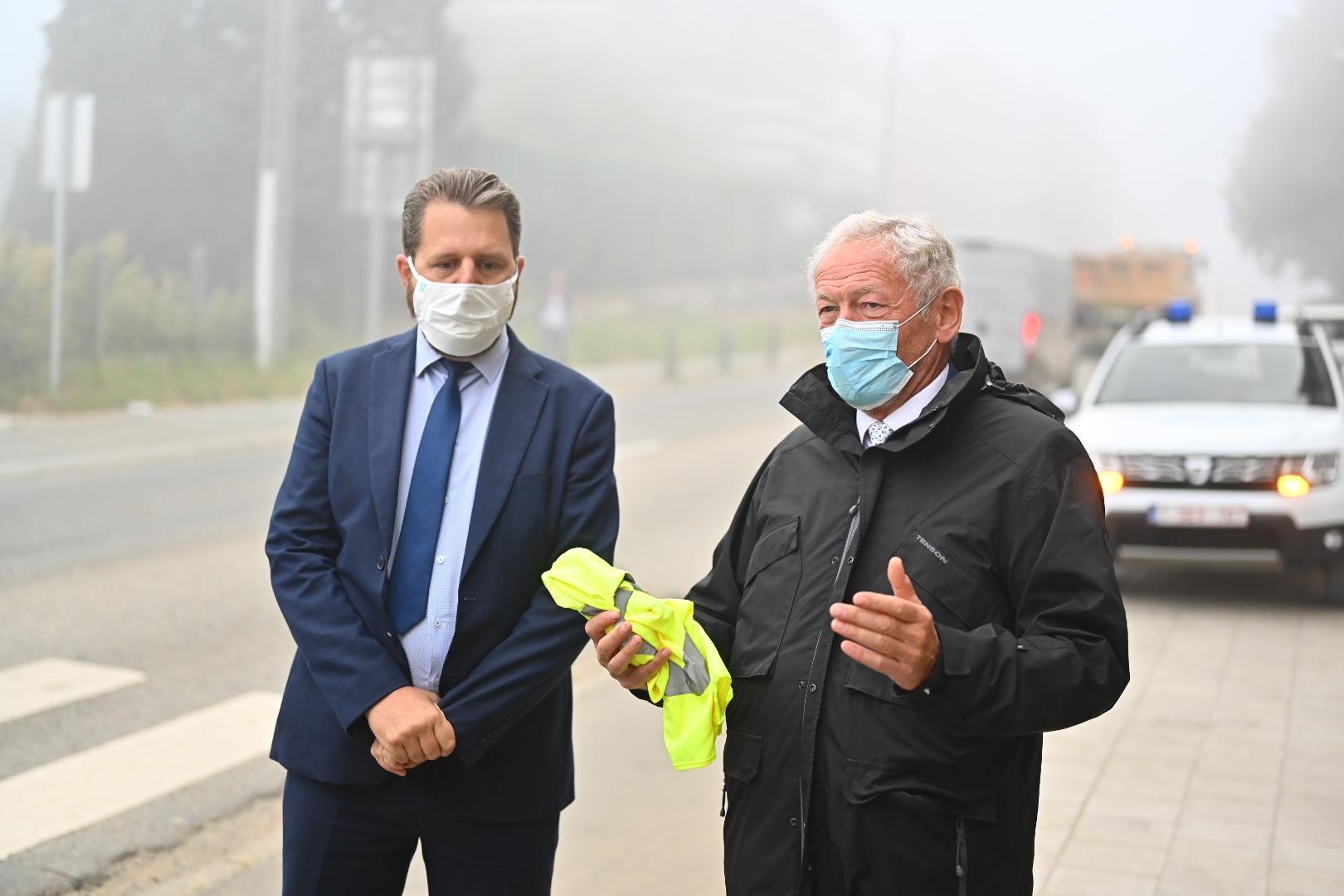 Minister Bellot en CEO Benoît Gilson.