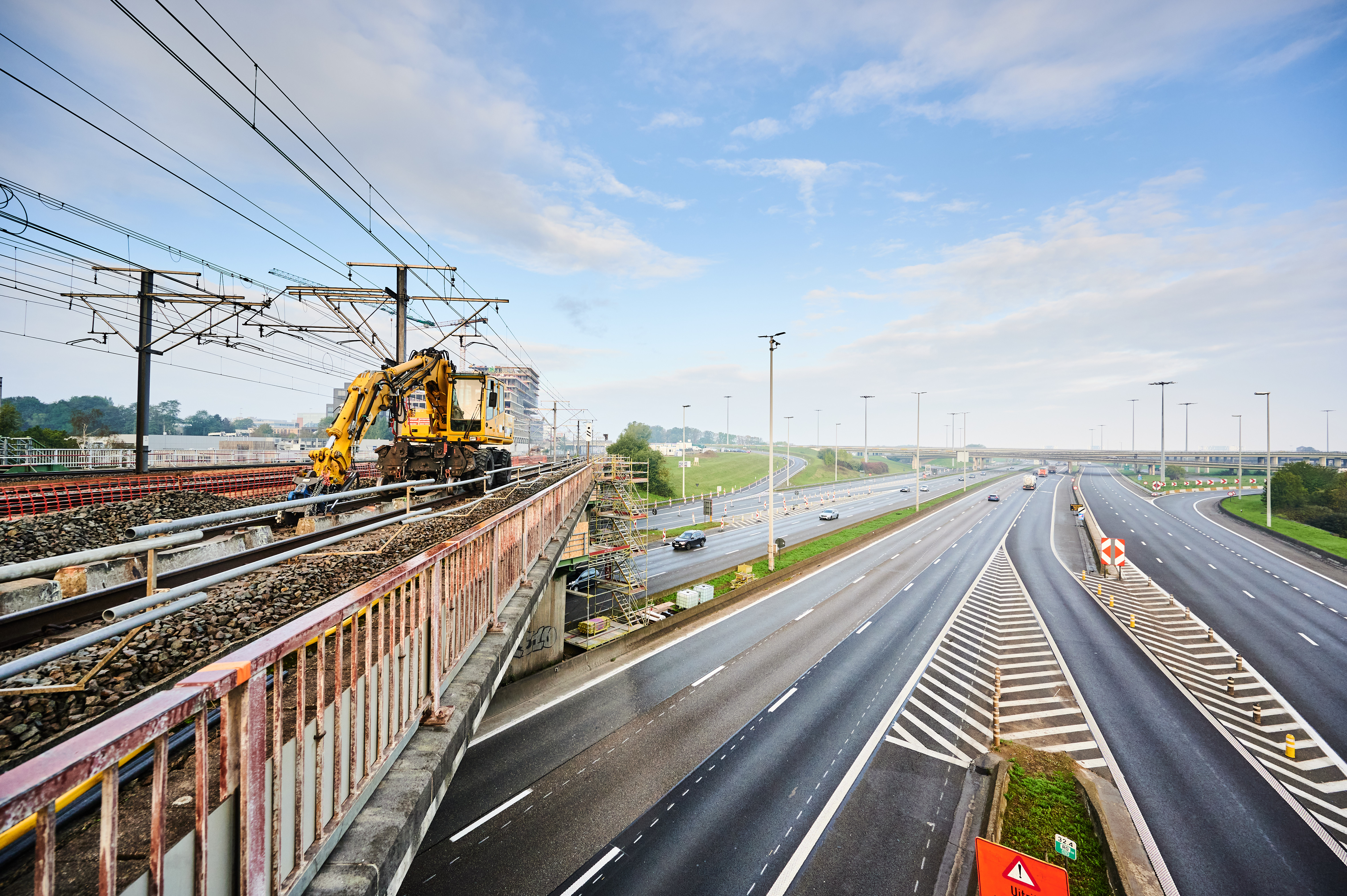 Travaux pont ferroviaire Zaventem.