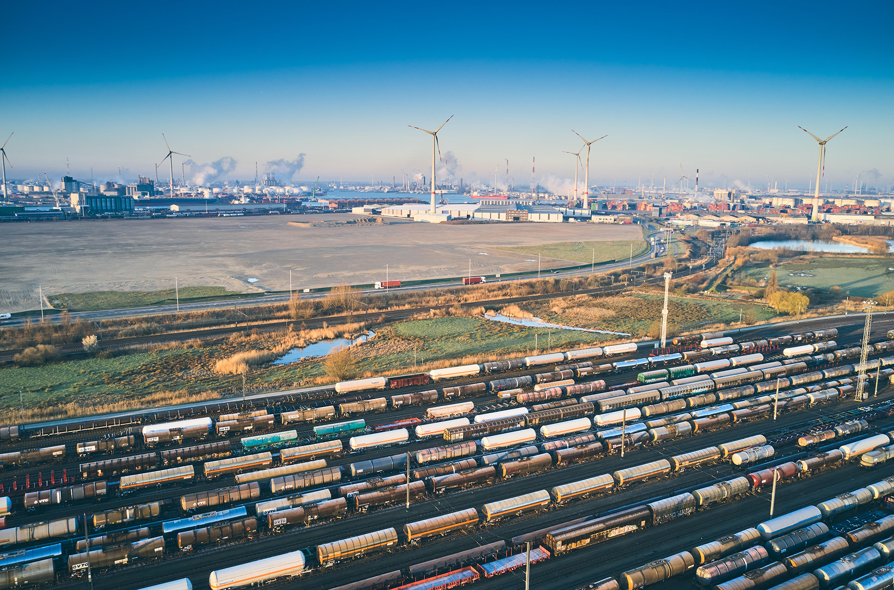 Zicht op het vormingsstation in Antwerpen.