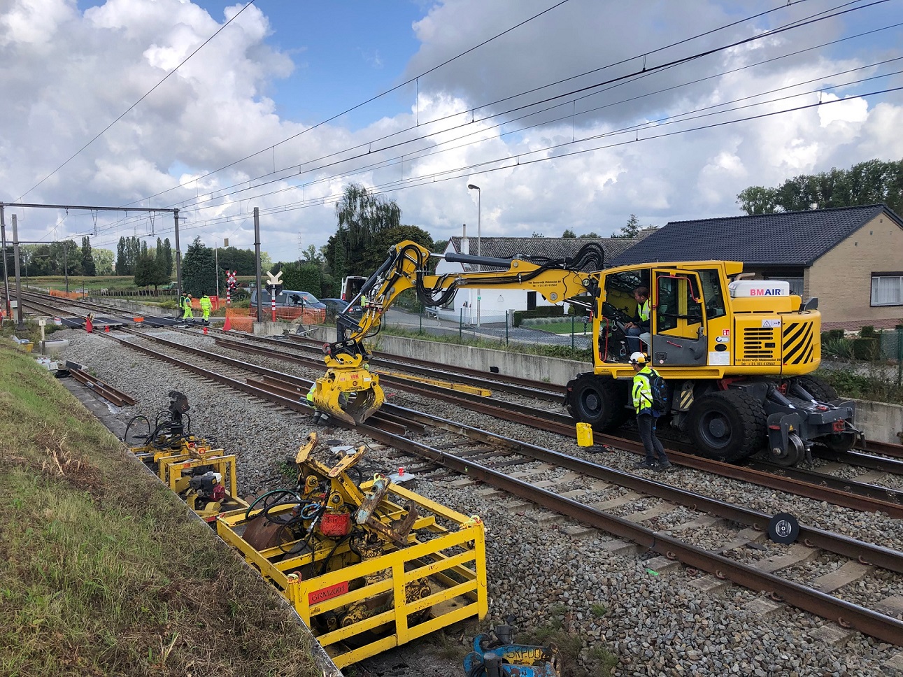 Renouvellement de la ligne Hasselt-Tongres Travaux L34 Hasselt-Tongeren.