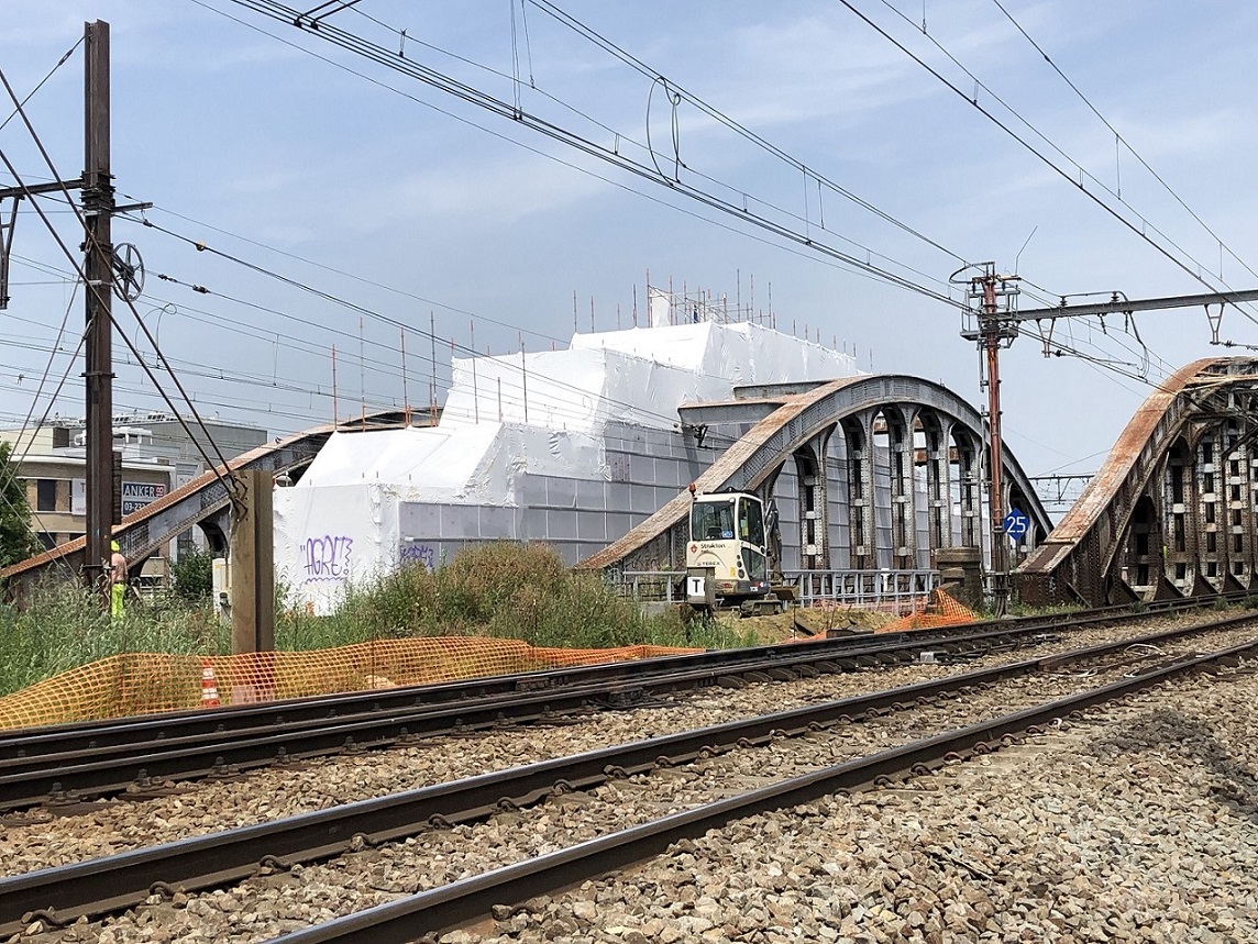 pont Vierendeel emballé.