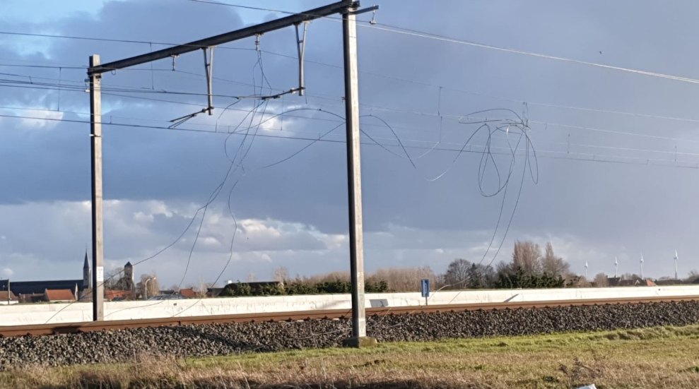 Dégâts causés par la tempête.