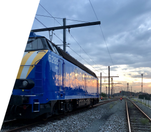 Locomotief Infrabel voor testen ETCS.
