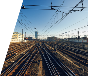Voies ferrées de la gare de Bruxelles-Midi.