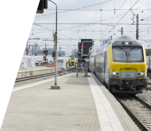 Train en gare.