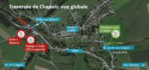 Traversée de Chapois: vue globale.