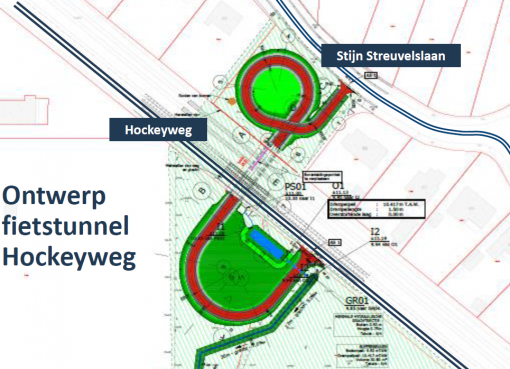 Ontwerp fietstunnel Hockeyweg.