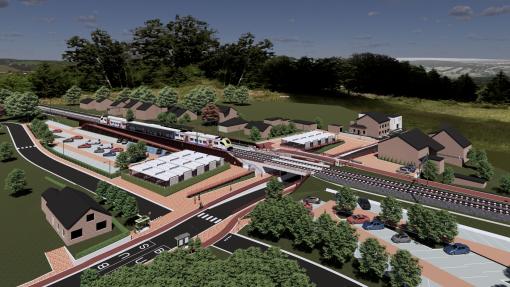 Stationsomgeving zicht Winkelveldbaan.
