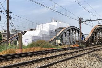 ingepakte Vierendeelbrug.