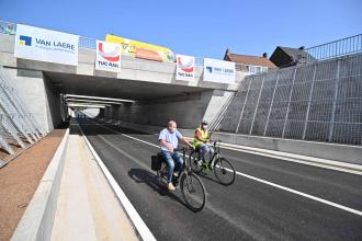 Nieuwe tunnel vervangt laatste overweg in Hansbeke.